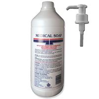 MEDICAL SOAP sapone disinfettante, flacone da 1 litro